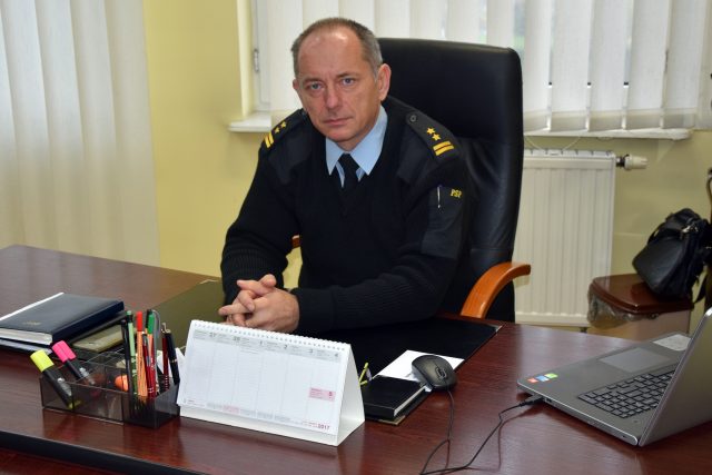 Komendant Powiatowy PSP w Brzegu Dariusz Maciążek