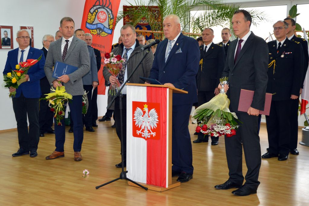 Uroczystość powołania nowego komendanta Państwowej Straży Pożarnej w Brzegu
