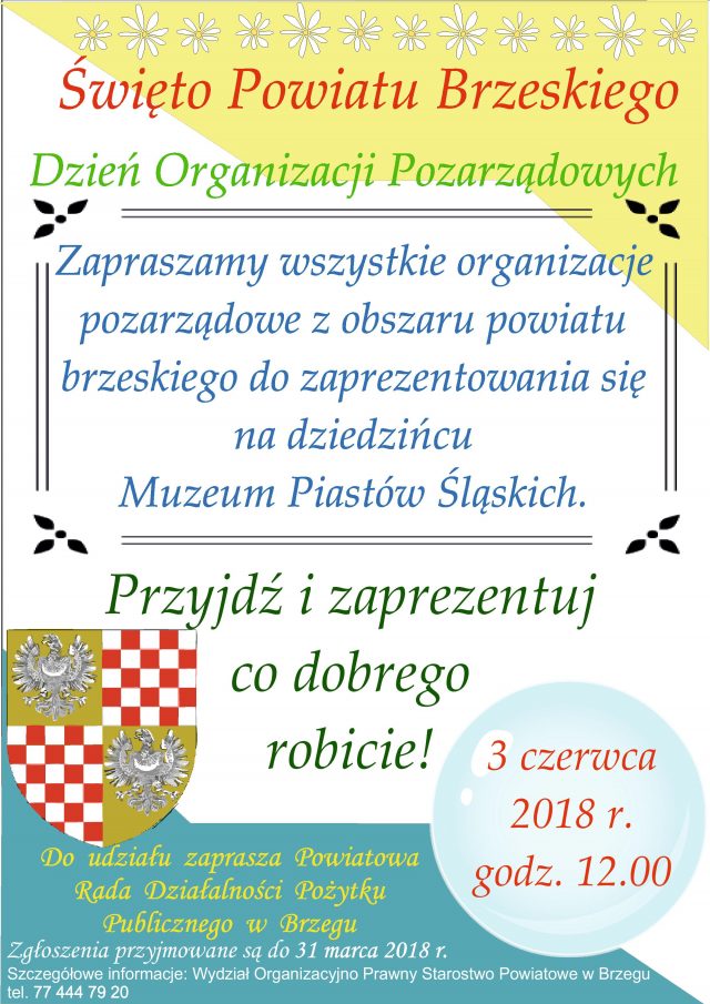Dzień Organizacji Pozarządowych Plakat - treść w artykule