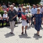 Składanie wieńców podczas uroczystości z okazji 75. rocznicy Rzezi Wołyńskiej
