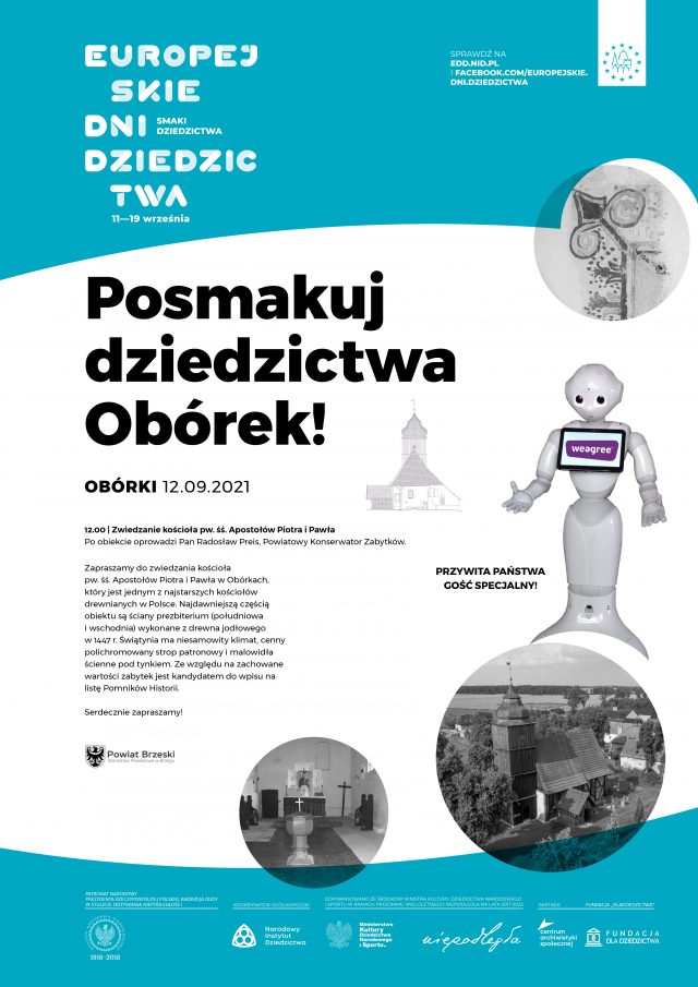 Zwiedzanie kościoła w Obórkach