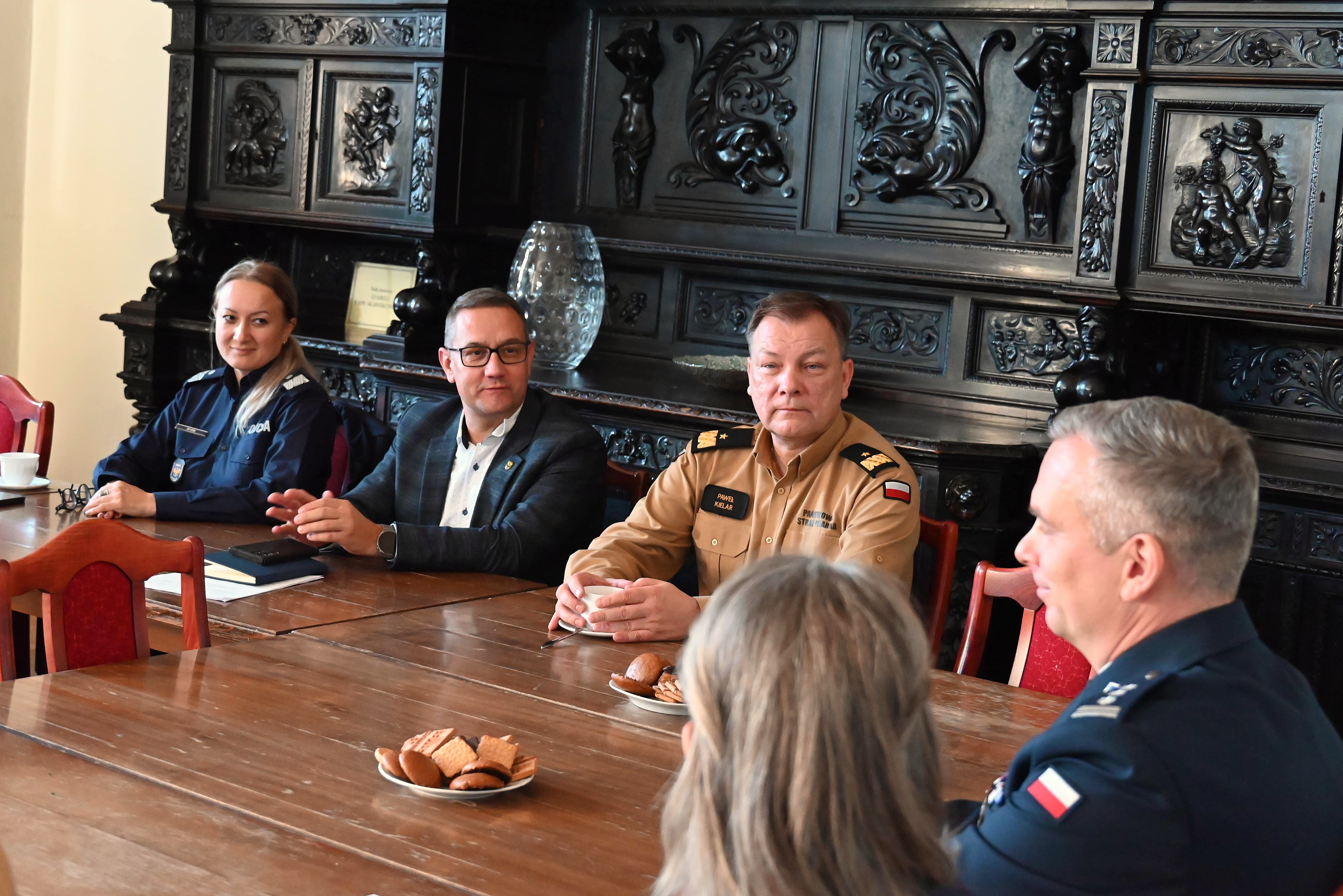 Inauguracyjne, połączone spotkanie komitetów ds. sztandarów policji i straży pożarnej