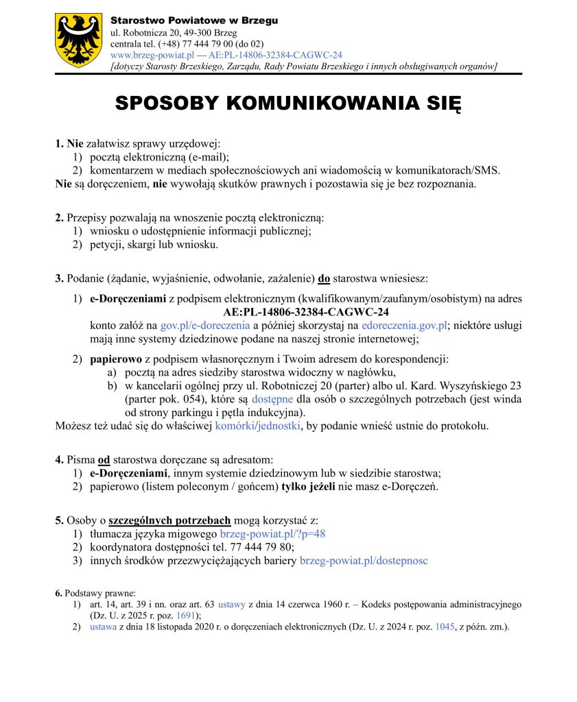 sposoby komunikowania sie